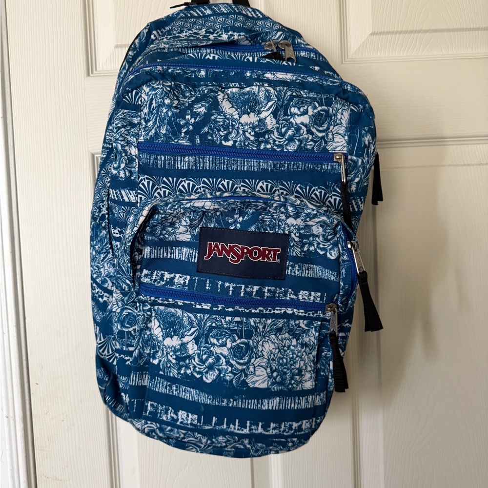 Jansport Floral Blue Backpack